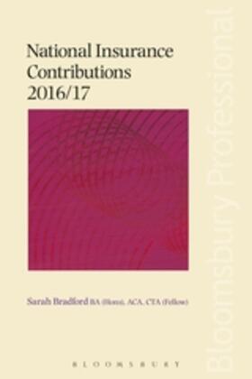 Bradford |  National Insurance Contributions 2016/17 | Buch |  Sack Fachmedien