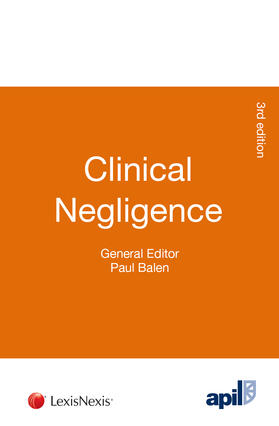 APIL Clinical Negligence | Buch | 978-1-78473-395-7 | sack.de