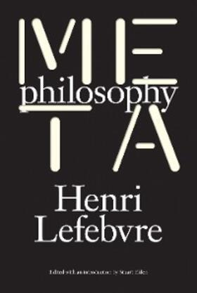 Lefebvre |  Metaphilosophy | eBook | Sack Fachmedien