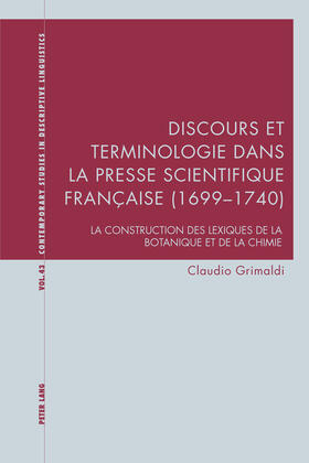 Grimaldi |  Discours et terminologie dans la presse scientifique française (1699¿1740) | Buch |  Sack Fachmedien