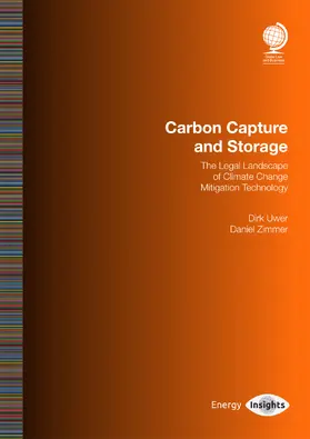 Uwer / Zimmer |  Carbon Capture and Storage | Buch |  Sack Fachmedien