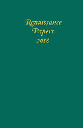 Pearce / Risvold / Sanders |  Renaissance Papers 2018 | eBook | Sack Fachmedien