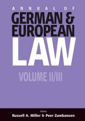 Miller |  Annual of German and European Law | eBook | Sack Fachmedien
