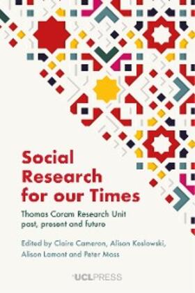 Cameron / Koslowski / Lamont |  Social Research for our Times | eBook | Sack Fachmedien