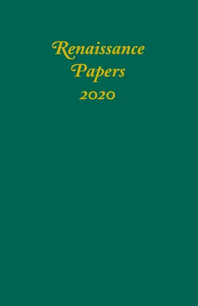 Risvold / Pearce / Fling |  Renaissance Papers 2020 | eBook | Sack Fachmedien