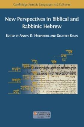 Hornkohl / Khan | New Perspectives in Biblical and Rabbinic Hebrew | E-Book | sack.de