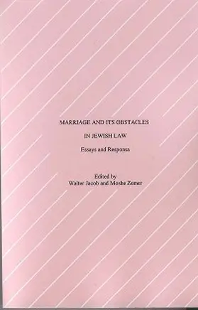 Jacob / Zemer |  Marriage and Its Obstacles in Jewish Law | eBook | Sack Fachmedien