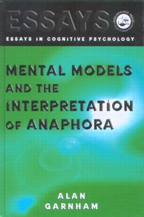 Garnham |  Mental Models and the Interpretation of Anaphora | Buch |  Sack Fachmedien