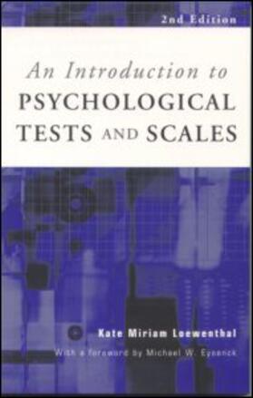 Loewenthal / Lewis |  An Introduction to Psychological Tests and Scales | Buch |  Sack Fachmedien