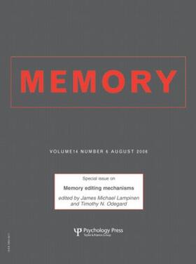 Gathercole / Conway |  Memory Editing Mechanisms | Buch |  Sack Fachmedien