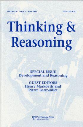 Barrouillet / Markovits |  Development and Reasoning | Buch |  Sack Fachmedien