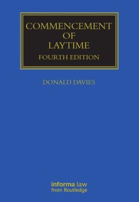 Donald |  Commencement of Laytime | Buch |  Sack Fachmedien