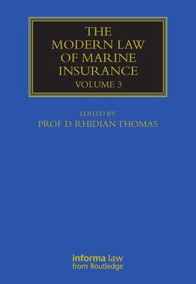 Thomas |  The Modern Law of Marine Insurance | Buch |  Sack Fachmedien