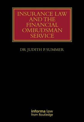 Summer |  Insurance Law and the Financial Ombudsman Service | Buch |  Sack Fachmedien