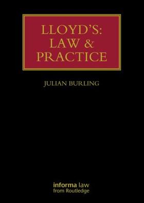 Burling |  Lloyd's: Law and Practice | Buch |  Sack Fachmedien