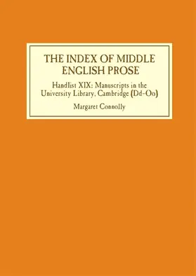 Connolly |  The Index of Middle English Prose | Buch |  Sack Fachmedien