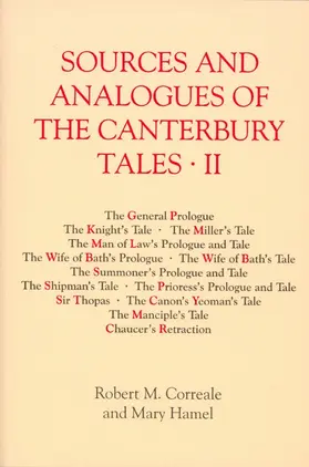 Correale / Hamel |  Sources and Analogues of the Canterbury Tales: Vol. II [Pb] | Buch |  Sack Fachmedien