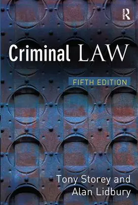 Storey / Lidbury |  Criminal Law | Buch |  Sack Fachmedien