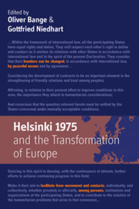 Bange / Niedhart |  Helsinki 1975 and the Transformation of Europe | Buch |  Sack Fachmedien