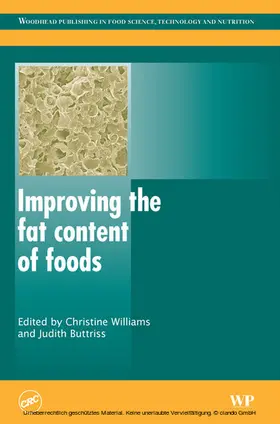 Williams / Buttriss |  Improving the Fat Content of Foods | eBook | Sack Fachmedien