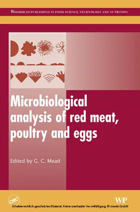 Mead |  Microbiological Analysis of Red Meat, Poultry and Eggs | eBook | Sack Fachmedien