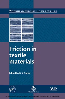 Gupta |  Friction in Textile Materials | eBook | Sack Fachmedien