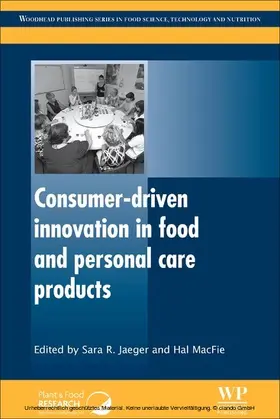 Jaeger / MacFie |  Consumer-Driven Innovation in Food and Personal Care Products | eBook | Sack Fachmedien