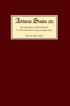 Barber |  Arthurian Bibliography IV | eBook | Sack Fachmedien