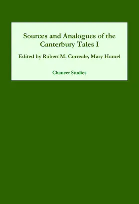 Correale / Hamel |  Sources and Analogues of the Canterbury Tales: volume I | eBook | Sack Fachmedien