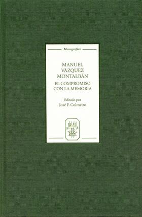 Colmeiro |  Manuel Vázquez Montalbán | eBook | Sack Fachmedien