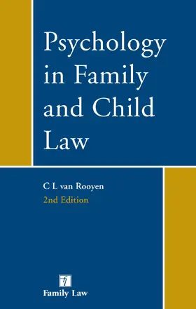 Van Rooyen |  Psychology in Family and Child Law | Buch |  Sack Fachmedien