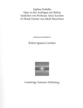 Letellier |  Jephtas Gelüdbe Oper in drei Aufzügen | Buch |  Sack Fachmedien