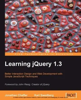 Chaffer |  Learning jQuery 1.3 | eBook | Sack Fachmedien