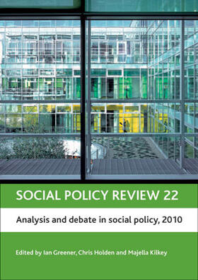 Greener / Holden / Kilkey |  Social policy review 22 | eBook | Sack Fachmedien