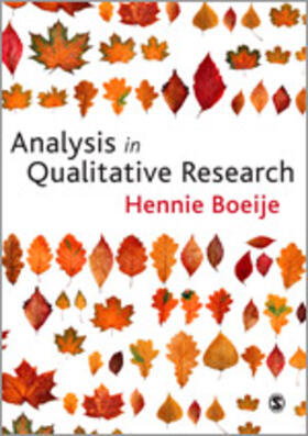 Boeije |  Analysis in Qualitative Research | Buch |  Sack Fachmedien