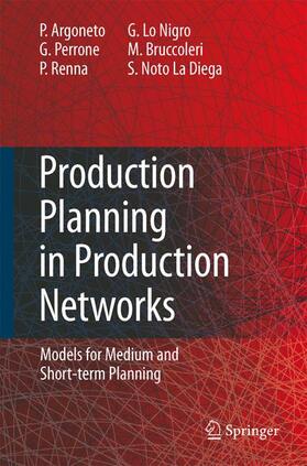 Argoneto / Perrone / Renna |  Production Planning in Production Networks | Buch |  Sack Fachmedien