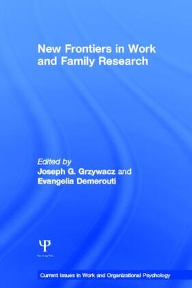 Grzywacz / Demerouti |  New Frontiers in Work and Family Research | Buch |  Sack Fachmedien