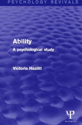 Hazlitt |  Ability | Buch |  Sack Fachmedien