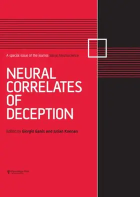 Ganis / Keenan |  Neural Correlates of Deception | Buch |  Sack Fachmedien