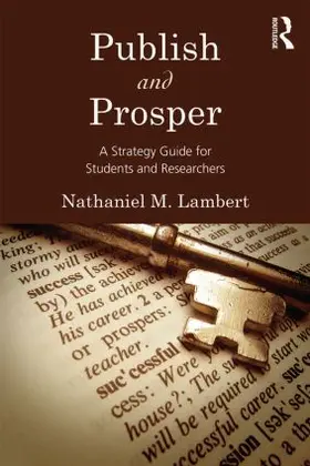 Lambert |  Publish and Prosper | Buch |  Sack Fachmedien