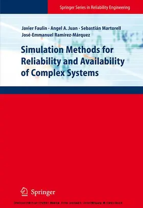 Faulin / Juan / Martorell Alsina |  Simulation Methods for Reliability and Availability of Complex Systems | eBook | Sack Fachmedien