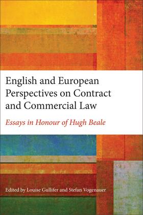 Gullifer / Vogenauer |  English and European Perspectives on Contract and Commercial Law | Buch |  Sack Fachmedien