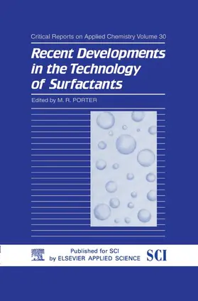 Porter |  Recent Developments in the Technology of Surfactants | Buch |  Sack Fachmedien