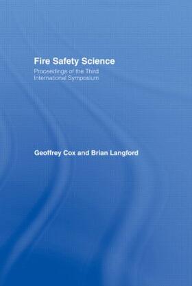 Cox / Langford |  Fire Safety Science | Buch |  Sack Fachmedien