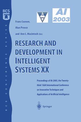 Coenen / Macintosh / Preece |  Research and Development in Intelligent Systems XX | Buch |  Sack Fachmedien