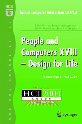 Fincher / Ruddle / Markpoulos |  People and Computers XVIII - Design for Life | Buch |  Sack Fachmedien