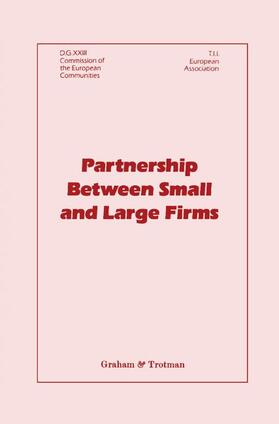 Gibb |  Partnership Between Small and Large Firms | Buch |  Sack Fachmedien