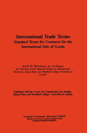 Hermann |  International Trade Terms | Buch |  Sack Fachmedien