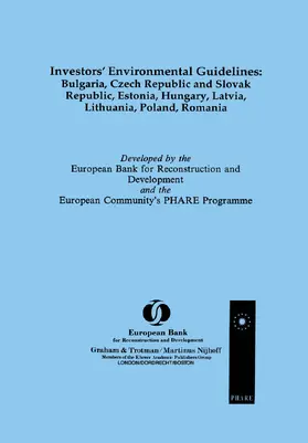  Investors' Environmental Guidelines: Bulgaria, Czech Republic and Slovak Republic, Estonia, Hungary, Latvia, Lithuania, Poland, Romania: Bulgaria, Cze | Buch |  Sack Fachmedien