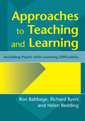 Babbage / Redding / Byers |  Approaches to Teaching and Learning | Buch |  Sack Fachmedien